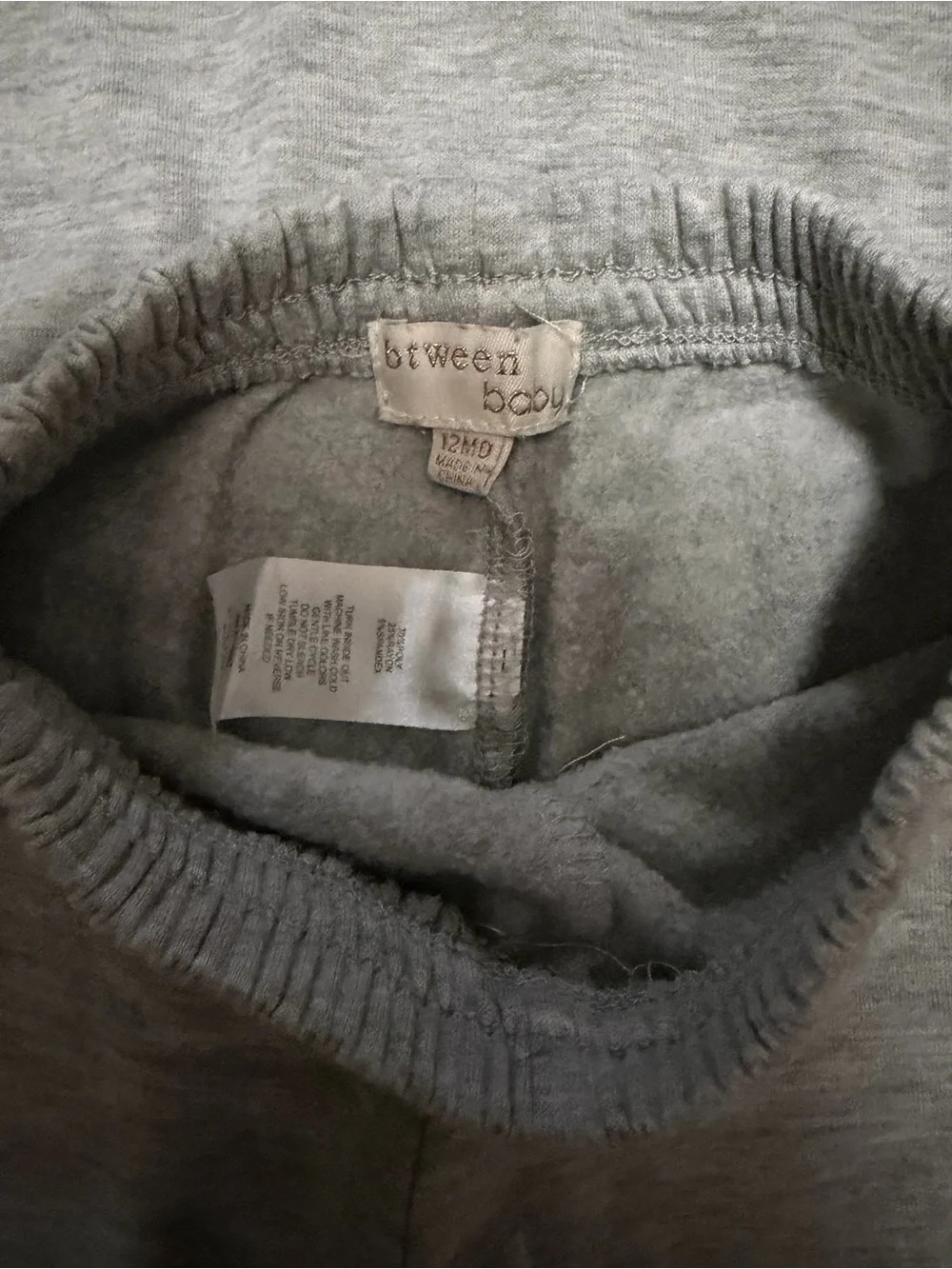 Baby Two-Piece Heather Gray Knit Set